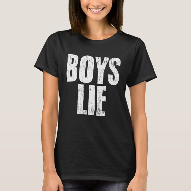 T-shirt Awesome Boys Lie Emotional Sarcasm A Relationship  (Devant)