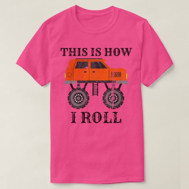 T-shirt Awesome Car Truckers Cool Monster Truck This Is Ho (Design devant)