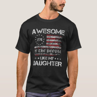 T-shirt Awesome Comme Ma Fille Cadeaux Hommes Drôle Pères 