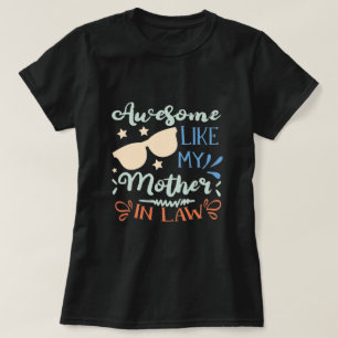 T-shirt Awesome Comme Ma Mère En Droit, Fille En Droit