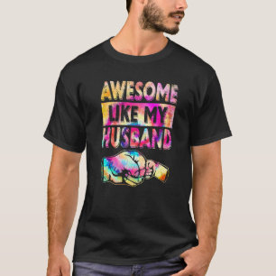 T-shirt Awesome Comme Mon Mari Hommes Femmes Enfants Tee D