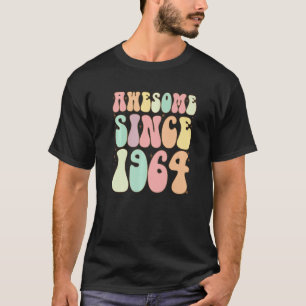 T-shirt Awesome Depuis 1964 Anniversaire 58 Anniversaires