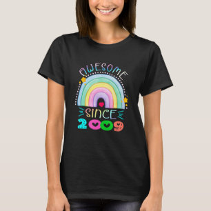 T-shirt Awesome depuis 2009 13e anniversaire Rainbow Né da