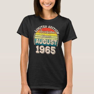 T-shirt Awesome depuis août 1965 Né en août Papa Maman B