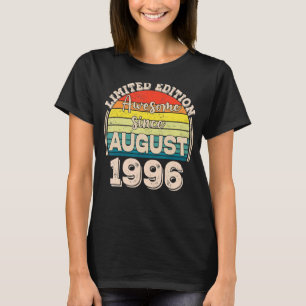 T-shirt Awesome depuis août 1996 Né en août Papa Maman B