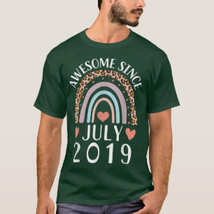 T-shirt Awesome Depuis Juillet 2019 s pour Femmes & Hommes