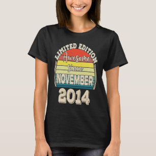 T-shirt Awesome depuis Novembre 2014 Né en Novembre Papa M