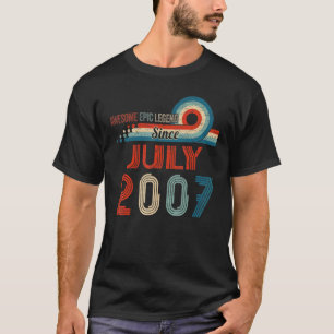 T-shirt Awesome Epic Legend depuis Juillet 2007 15e annive