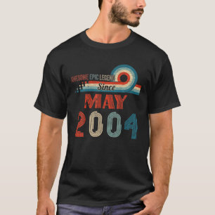 T-shirt Awesome Epic Legend Depuis Mai 2004 18E Anniversai