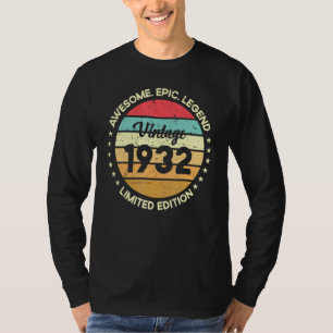 T-shirt Awesome Epic Legend Vintage 1932