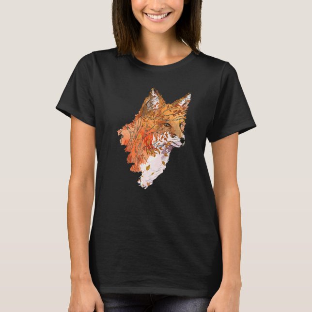 T-shirt Awesome Fox   Tree Fox Wildlife  Women Men (Devant)