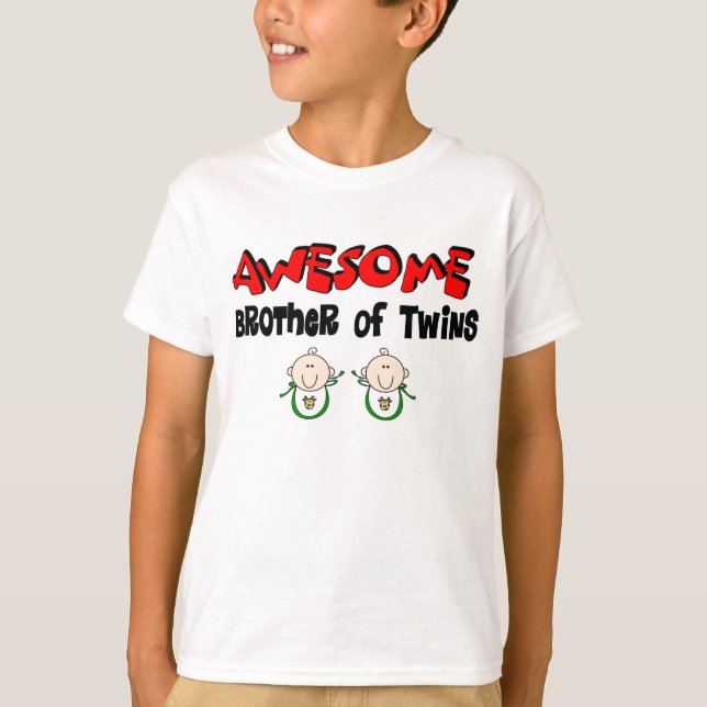 T-shirt AWESOME Frère de TWINS (Devant)