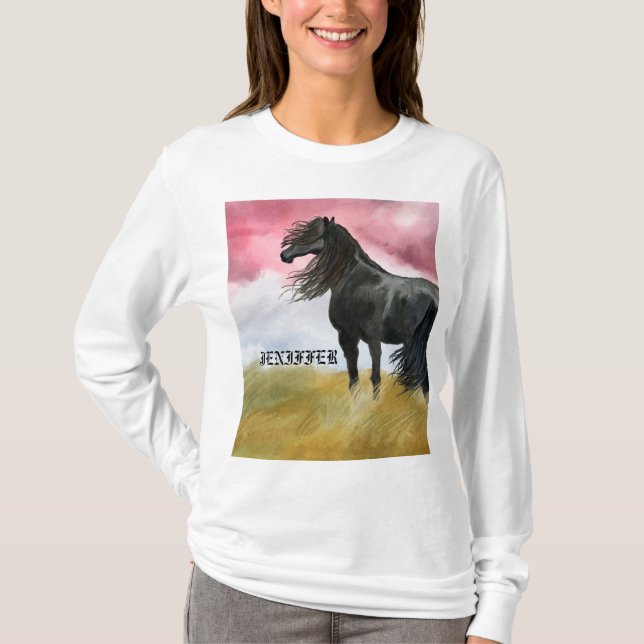 T-shirt Awesome Horse (Devant)