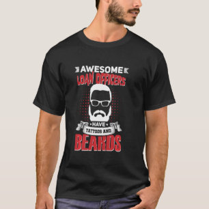 T-shirt Awesome Lots Officiers Job Coworker Tattoo Beard