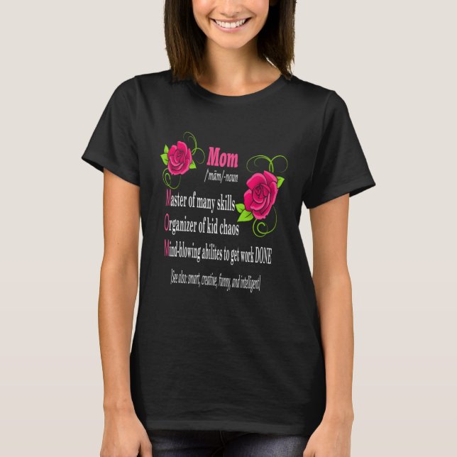 T-shirt Awesome Mom Mother Definition  Mother s Day  Happy (Devant)