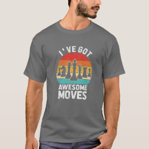 T-shirt Awesome Moves Joueur d'échecs Vintage Retro esthét