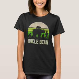 T-shirt Awesome Oncle Ours Rouge Plaid Graphisme Père Day 