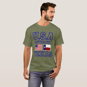T-shirt Awesome Patriotique Authentic Texas