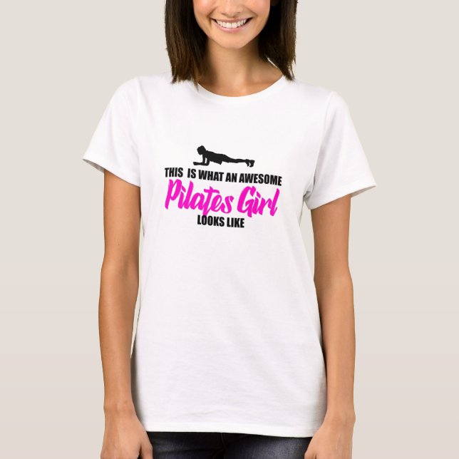 T-shirt awesome pilates girl (Devant)