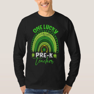 T-shirt Awesome Rainbow St Patricku2019s Day Love Pre K Te