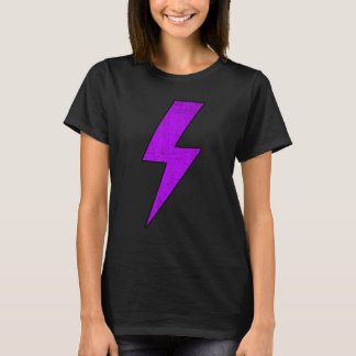 T-shirt Awesome Retro Distressed Front & Back PURPLE Light
