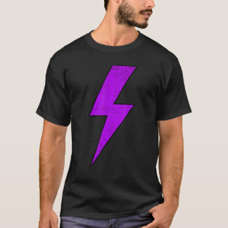 T-shirt Awesome Retro Distressed Front & Back PURPLE Light