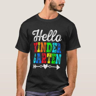 T-shirt Awesome Retro Hello Kindergarten Enseignant Étudia