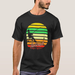 T-shirt Awesome Retro Retraité Pêcheurs présents