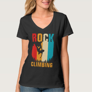 T-shirt Awesome Rock Escalade Retro Mountain Climber Hiker