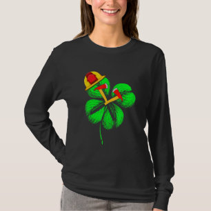 T-shirt Awesome Saint Patrick S Day Pompier Shamrock H