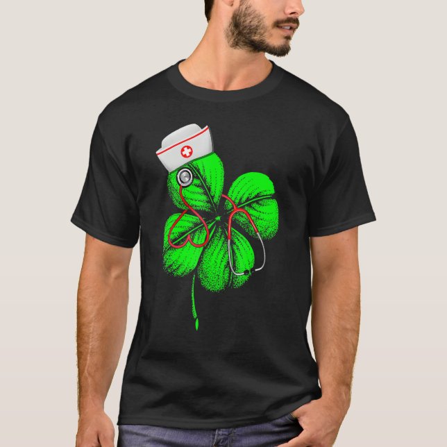 T-shirt Awesome Saint Patrick's Day Doctor Shamrock Hat Ir (Devant)