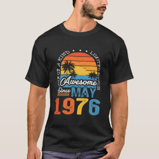 T-shirt Awesome Since May 1976 47Th 47
