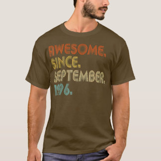 T-shirt Awesome Since September 1996 Vintage 26th Birthday