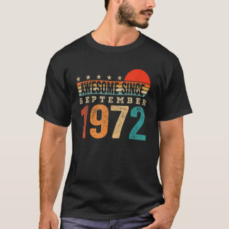 T-shirt Awesome Since Septembre 1972