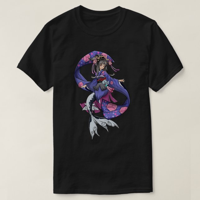 T-shirt Awesome Sirène Anime Cadeaux Graphiques pour adole (Design devant)