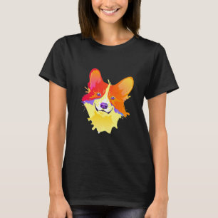 T-shirt Awesome Splash Art Corgi Coloré Corgis Wels