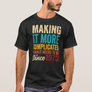 T-shirt Awesome Vintage Anniversaire Né en 1973 pour Homme