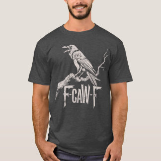 T-shirt awF Jeu de Corneille Noire Amusant Grunge de creva