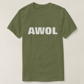 T-SHIRT "AWOL" : CONCEPTION DE TEXTE GRAPHIQUE MODERNE