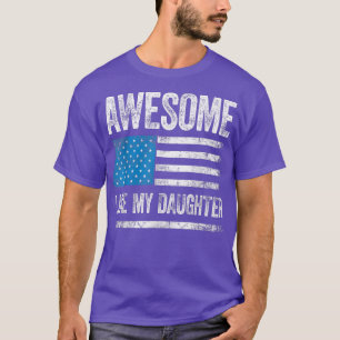 T-shirt Awome Comme Ma Fille Drôle Papa