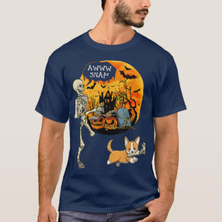 T-shirt Awww Snap Halloween Corgi Chien Apporter Jambe Bro