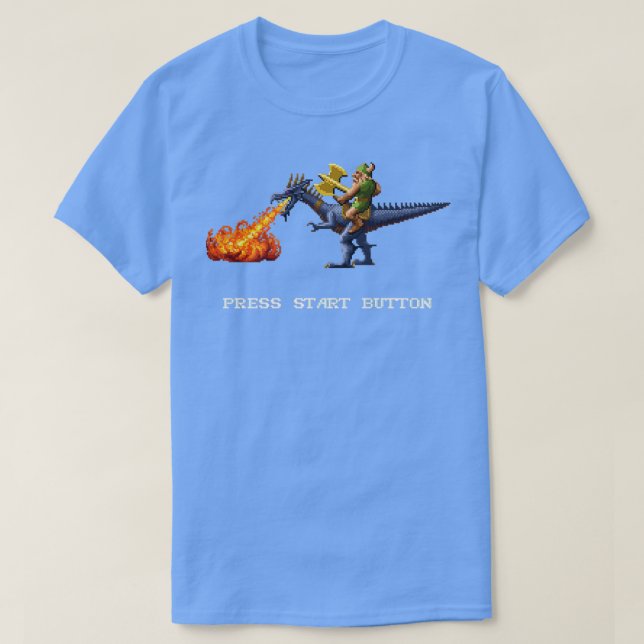 T-shirt Ax d'or Pixel Style Retro DOS ventilateur de jeu (Design devant)