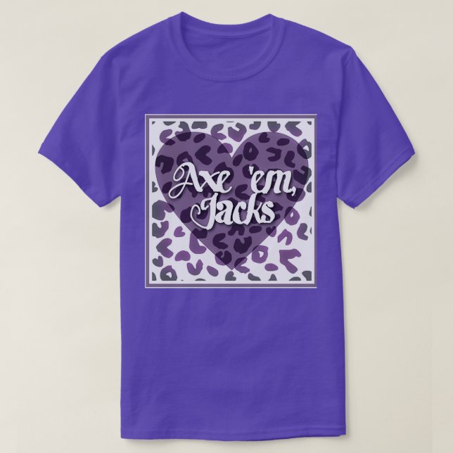 T-shirt Ax em empreinte de léopard (Design devant)
