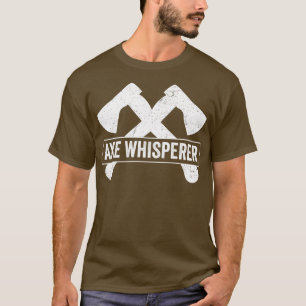 T-shirt Ax Jetant Amusant Ax Jetant Pun Étrier Ax Whispere