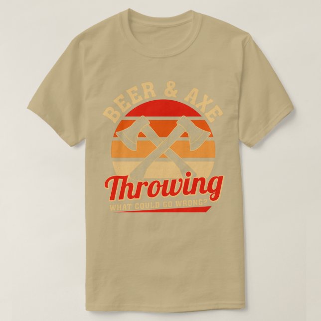 T-shirt Ax Jetant De La Bière Rétro Ax Jetant Ce Qui Pourr (Design devant)