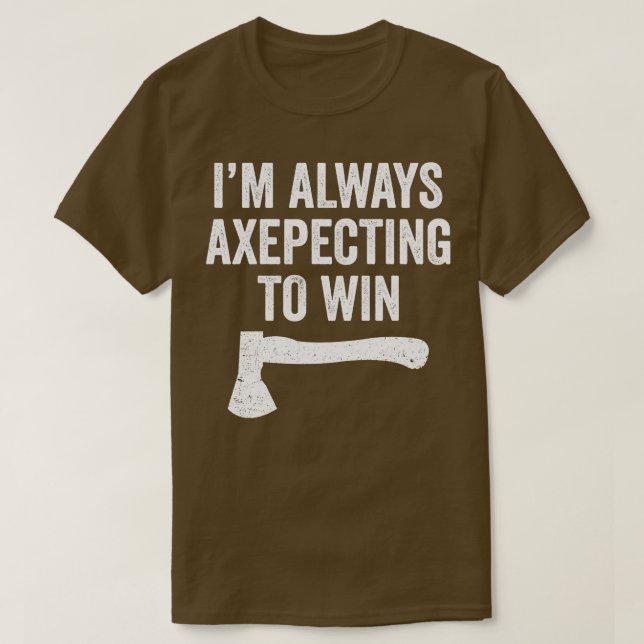 T-shirt Ax Jetant Funny Ax Jeu de tondeuse Axepecting Win (Design devant)