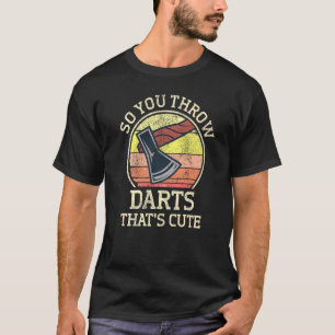 T-shirt Ax Jetant La Paillette De Hatchet Pour Que Vous Je