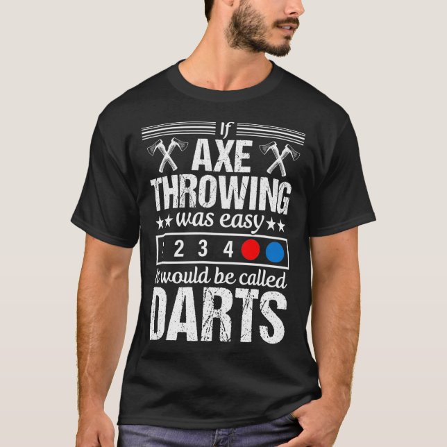 T-shirt Ax Jeter Funny Darts Lumberjack Hatchet Cadeau (Devant)