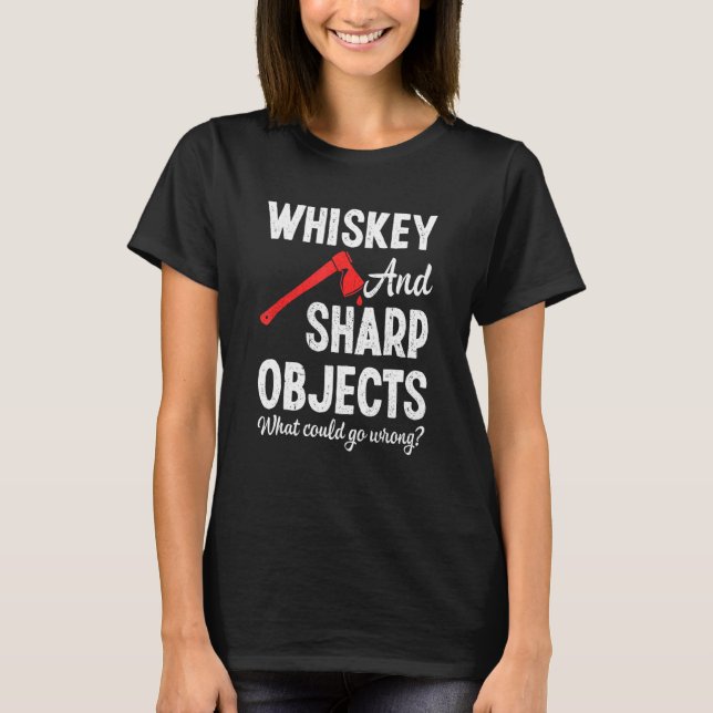 T-shirt Ax Jeter Vin Sharp Objets Hatchet Lumberjack (Devant)