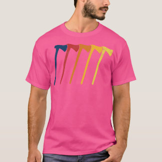 T-shirt Ax lancer jetant haches de hache rétro